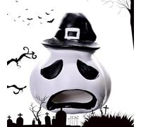 Duroecsain Silbato de muerte azteca, cráneo gritando - Silbato azteca para grito fantasma espeluznante, pequeño silbato de muerte fuerte, accesorios aterradores de Halloween para decoraciones de