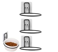 Duroecsain - Soporte para Cuenco de Metal para Perro, Bebedero para Perros, Soporte de Alimentación para Mascotas | Soporte de Pared para Cuenco para Mascotas Elevado