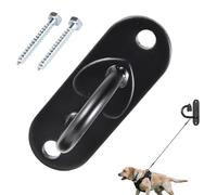 Duroecsain Soporte para cuerda de entrenamiento para perros, resistente a la corrosión, fácil montaje, gancho de gestión de correas para perros pequeños, medianos y grandes, así como cachorros, parque