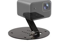 Duroecsain Soporte para proyector de mesa | Soporte de proyector de mesa plegable de metal, soporte estable para ordenador portátil, trabajo, escuela, oficina, viajes, mujeres, hombres, noches de cine