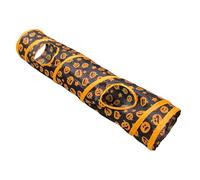 Duroecsain - Túnel de juguete para gatos, túneles para gatos de interior, juguetes plegables de tubo para mascotas con agujero de mirada, juguetes de ejercicio para gatos con diseño de calabaza, para