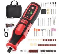 DuroFort Juego de Mini Amoladora, Herramienta Rotativa 8V con 146 Accesorios, 5 Velocidades Ajustables, 17000-35000RPM, Herramienta Rotativa Para Desincrustar, Esmerilar, Cortar, Pulir