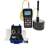 Durómetro portátil Leeb for metales, durómetro con sensor de 170 a 960 HLD, con bloque de prueba de impacto tipo D estándar for aplicaciones industriales.