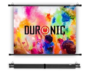 Duronic BPS60/43 - Pantalla de proyección HD de Montaje en Pared para Escuela, Teatro, Cine, hogar, Pantalla de proyector de 60 Pulgadas -4:3 Blanco Mate (tamaño: 122 x 91 cm)