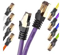 Duronic Cable Ethernet CAT8 PE Blindado de 1,5 m, 40 Gbps, RJ45