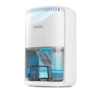 Duronic DH07 WE Deshumidificador Eléctrico Compacto 22,5 W, Depósito 1 L | Hasta 240 ml al Día, Silencioso 43 dB, Temporizador, para Baño, Dormitorio, Armario y Caravana, Compacto y Portátil
