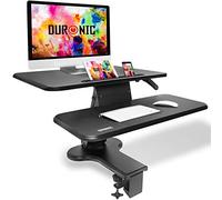 Duronic DM05D13 BK Mesa para Ordenador Ajustable 12-40 cm con Brazo, 8 kg
