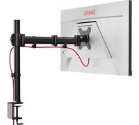 Duronic DM251X3 BK - Soporte de Monitor para Pantalla Plana y Curvada de 13 a 27" 8 kg - Altura Ajustable - Inclinable - Giratorio - Soporte VESA - Brazo de Monitor