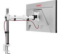 Duronic DM251X3 We Brazo para Monitor de 13" a 27" de 8Kg máx Cada Pantalla | Cabezal VESA 75 y 100 Giratorio e Inclinable -90°+ 35°| Altura Ajustable 40cm |Brazo Extensible 33cm | Soporte TV LED LCD