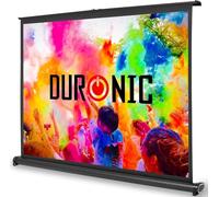 Duronic DPS50 43 Pantalla de Proyector de Sobremesa Formato 4:3 y 50" | 4K Full HD y 3D | Tamaño 102 x 76cm | Funda de Transporte Incluida | Plegable y Portátil