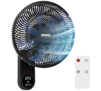Duronic FN12 BK Ventilador de Pared 50 W con Mando y Temporizador