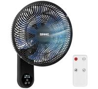 Duronic FN12 BK Ventilador de Pared 50W con Mando y Temporizador