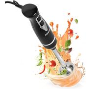 Duronic HB35B Batidora de Mano 350 W, 2 Velocidades, Ligera y Ergonómica | 2 Cuchillas de Acero Inoxidable, Eje de Acero Inoxidable, Para Preparar Batidos Sopas Purés Frutas Verduras