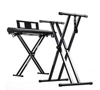Duronic KS2B Soporte de Teclado, Patas Perfil Doble, Carga Máx. 30 Kg