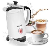 Duronic MF130 Espumador de Leche, Prepara Espuma Caliente o Fría, 550 W | Base Inalámbrica 360°, Capacidad de 130 ml para Espumar y 240 ml para Calentar, Seguro y Fácil de Limpiar