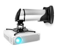 Duronic PB010XM Soporte para Proyector de Pared Extensible hasta 44-68 cm, Universal y Giratorio 360º y Articulado, Carga Máx 15 kg, Instalación Sencilla, Sistema de Gestión de Cables Incluido