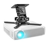 Duronic PB03XB Soporte para Proyector de Techo y Pared, Universal, Giratorio 360º, Totalmente Articulable, Carga Máx.10 kg, Cine en Casa, Videojuegos, Presentaciones, Color Negro