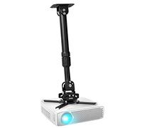 Duronic PB04XL Soporte para Proyector de Techo y Pared, Extensible 22-83cm, Universal, Giratorio 360º, Totalmente Articulable, Carga Máx 13.6kg, Cine en Casa, Videojuegos, Presentaciones, Color Negro