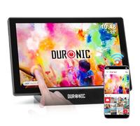 Duronic PF1D BK Marco de Fotos Digital con Pantalla Táctil de 10,1", Negro