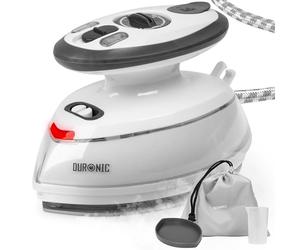Duronic SI3 WE Plancha de Viaje Mini con función Vapor | Potencia 400 W y 110V-230V | Ligera y Compacta | Estuche de Transporte y Accesorios Incluidos | Planche su Ropa en Todas Partes | Color Blanco