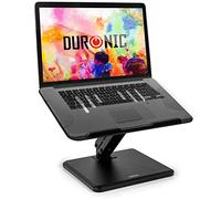Duronic Soporte para portátil DML125, elevador de altura ajustable, soporte elevador de tablet para escritorio, compatible con MacBook, Surface, Samsung, portátiles, brazo de montaje inclinable para