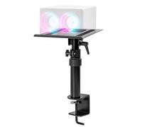 Duronic SPS15 Soporte de Altavoz de sobremesa | Ajustable de 26,4 a 40,5 cm | Inclinación y Giro | Plataforma de 24 x 20 cm | Soporte de Escritorio de Altavoz | Cine en casa | Estudio de grabación