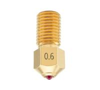 DUROZZLE Boquilla Ruby de 0,6 mm para impresora 3D Ultimaker 3 Ultimaker 5S endurecida y resistente a la abrasión para una fabricación aditiva precisa