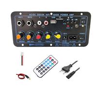 Durratou Amplificador Bluetooth HiFi de Graves, Placa Amplificadora de Audio para Subwoofer y Karaoke, Base de Altavoz (Enchufe UE)