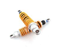 DUSHUO Amortiguador Motocicleta 320mm 340mm 360mm para Accesorios Suspensión Trasera Ajustable Dirt Pit Amortiguadores(Yellow 340mm)