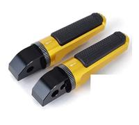 DUSHUO Pedales Pedales Clavijas Pie Motocicleta Estriberas Traseras Gemelas para Pasajero para Street para Triple para R 2008-2019 para Street(Yellow)