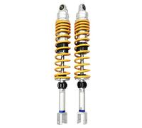 DUSHUO Resorte De 7mm Horquilla 20mm 380mm 400mm 410mm 420mm 430mm 440mm Amortiguador para Motocicleta Suspensión Trasera Ajustable Dirt Pit Amortiguadores(400mm 20mm Fork)