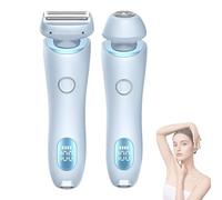 Dusk Glide Pro 3.0,Dusk Razor for Women,The Glide Pro 3.0 Razor Dusk Official,Dusk Glide Pro 3.0 Shaver for Women,Silk Guide Pro Razor Painless,2 In 1 Wet & Dry Electric Waterproof Razor (Blue)