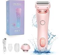 Dusk Official Razor - Glide Pro 3.0 Razor, Dusk Glide Pro 3.0 Shaver, Waterproof 2 in 1 Electric Shaver Razors Dusk Razor for Women, Silk Glide Pro Shaver Wet & Dry (Pink)