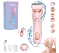 Dusk Razor for Women, Dusk Razor, Glide Pro 3.0 Razor Dusk, The Glide Pro 3.0 Razor Dusk, 2 in 1 Electric Shaver Razors for Women, Wet and Dry with Removable Head (Pink)