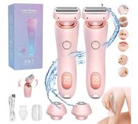 Dusk Razor for Women, Dusk Razor, Glide Pro 3.0 Razor Dusk, The Glide Pro 3.0 Razor Dusk, 2 in 1 Electric Shaver Razors for Women, Wet and Dry with Removable Head (Pink*2)