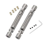 DuskHaven 2 Piezas Eje de Transmisión RC Car Repuesto Metálico CVD Compatible Accesorio de Recambio Universal Actualización para Coche Teledirigido Adecuado Par, Plata