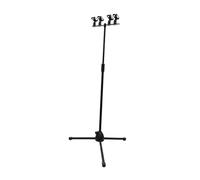 DuskHaven 2 Piezas Soporte de Micrófono de Piso Trípode Fuerte Altura Regulable Material para Presentaciones Musicales Reuniones Estudios Uso Al Aire L, de 70 Cm a 135 Cm