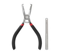 DuskHaven Alicate para de Guitarra Herramienta Especial Extractor de Pinza Afilada para Bajos Acero Carbono Alta Durabilidad Adecuado para, con Placa de Acero de 0.01