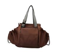 DuskHaven Bolso de Hombro Mujer Bolso para Dama Bolso Cruzado Bolso Casual Bolso Tipo Shopping Material Resistente Oxford Adecuado para Regalo Día a Día, MarrÓn