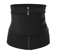 DuskHaven Cinturilla Mujer Adelgazante Reductora Faja Moldeadora Deportiva Cinturón Elástico Neopreno con Tela Transpirable Y Ajuste para Moldear La F, Negro XL