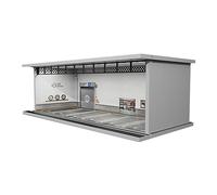 DuskHaven Estuche para Escala 1/64 Caja Acrílica Expositora de Mini Vehículos Garaje Diorama Simulado para Modelos de Coches Expositor de Escenario de, Tienda de reparacion