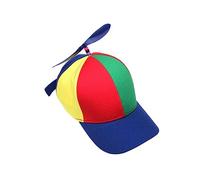 DuskHaven Gorro con Hélice de Diseño Alegre para Adultos Gorra de Béisbol Unisex Ajustable Multicolor con Hélice Giratoria y Material Ligero Adecuado para, ala Azul Adulto