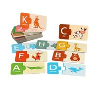 DuskHaven Juego de Correspondencia Rompecabezas de Juguete Preescolar Juego de Patrones Actividad Manual con Diseño Reutilizable Adecuado para Niños Peq, Alfabeto