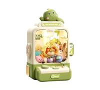 DuskHaven Máquina de Garra Juguete Arcade Electrónica Mini Máquina Cápsula Muñecos Material PP Función Musical Adecuada para Diversión de Niños Y Adultos en Fie, Verde