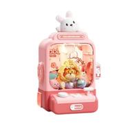DuskHaven Máquina de Garra Juguete Arcade Electrónica Mini Máquina Cápsula Muñecos Material PP Función Musical Adecuada para Diversión de Niños Y Adultos en Fie, Rosa