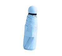 DuskHaven Mini Plegable Compacto Portátil Resistente Al Viento Impermeable Protección Solar para Hombres Mujeres Adecuado para Caminatas, Azul