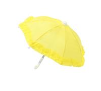 DuskHaven Mini Sombrilla de Jardín Decorativa - Bonito Adorno Colgante para Decoración de Exteriores, Amarillo