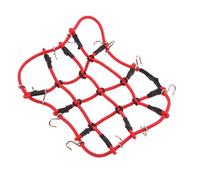 DuskHaven Red RC Luggage Net Accesorio para Equipaje de Escala Ganchos Elásticos Y Malla Protectora Metálica Piezas Modelo RC Adecuada para Camiones CRA, Rojo