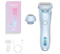 Duskofficial Razor, Glide Pro 3.0 Razor Dusk, Dusk Razor for Women, Dusk Glide Pro 3.0 Shaver 2 in 1, Duskofficial The Glide Pro 3.0 Waterproof Electric Razor, Removable Head (Blue)