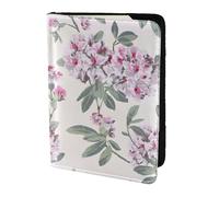 Dusky Rose - Soporte para pasaporte con estampado de rosas, artículos esenciales de viaje, cartera antirrobo para tarjetas y pasaportes, tamaño para adaptarse a todos los pasaportes estándar